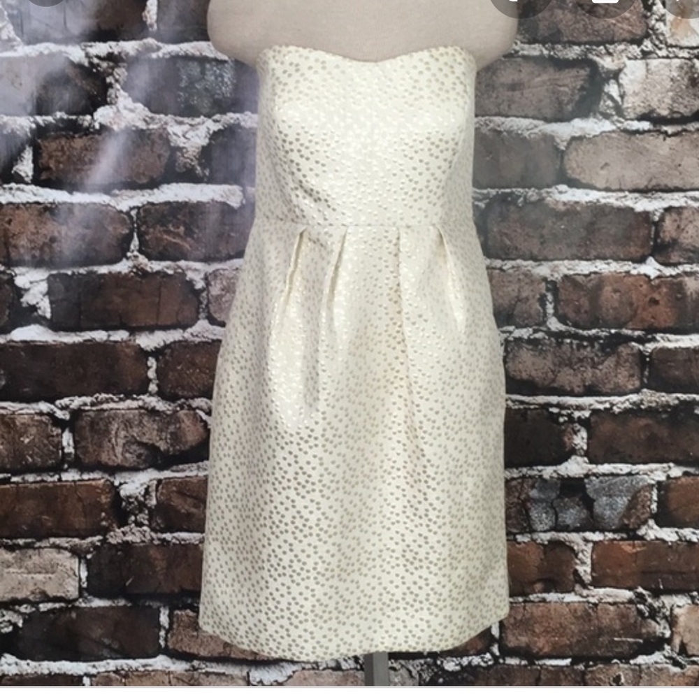 Jenny Yoo Gold Cocktail dress